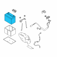 OEM 2019 Nissan Rogue Sport Batteries Diagram - 244106MA0A