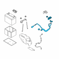 OEM 2022 Nissan Rogue Sport CABLE ASSY-BATTERY TO STARTOR MOTOR Diagram - 24110-6MA1A