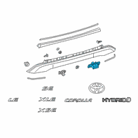 OEM Toyota Mirai Trunk Switch Diagram - 84945-12070