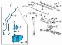 OEM Chevrolet Bolt EUV Washer Reservoir Diagram - 42776235