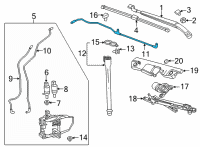 OEM Chevrolet Bolt EUV Washer Hose Diagram - 42786796