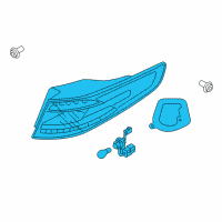 OEM 2013 Kia Optima Lamp Assembly-Rear Combination Diagram - 924014U010