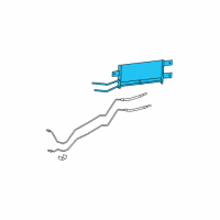 OEM 2003 Dodge Ram 1500 Transmission Oil Cooler Diagram - 52028967AC