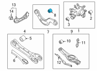 OEM 2022 Hyundai Tucson BUSH-UPR ARM Diagram - 55138-N9100