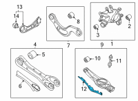 OEM Hyundai Tucson COVER-RR LWR ARM, RH Diagram - 55231-L3500