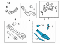 OEM 2022 Hyundai Tucson ARM COMPLETE-RR LWR, LH Diagram - 55210-CW000