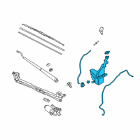 OEM Kia Reservoir & Pump Assembly Diagram - 98610K0000