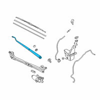 OEM 2022 Kia Soul Windshield Wiper Arm Assembly Diagram - 98321K0000