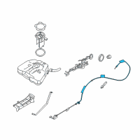 OEM Nissan Altima Cable Assy-Gas Filler Opener Diagram - 78822-JA000