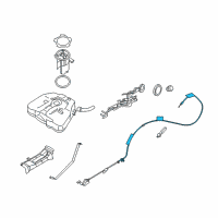 OEM 2008 Nissan Altima Cable Assy-Gas Filler Opener Diagram - 78822-JA000