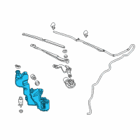 OEM 2014 Cadillac ELR Washer Reservoir Diagram - 23184317