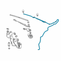 OEM 2015 Cadillac ELR Washer Hose Diagram - 22892760