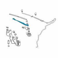 OEM Cadillac ELR Wiper Arm Diagram - 23184315