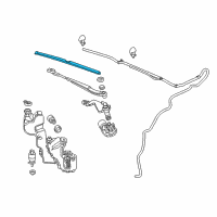 OEM 2016 Cadillac ELR Wiper Blade Diagram - 23184313