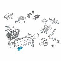 OEM 2018 Honda Civic Holder, Cup (Deep Black) Diagram - 83446-TGG-A01ZA