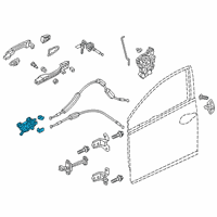 OEM 2018 Honda Civic Handle Assembly (Grand Bonheur Silver) Diagram - 72120-TBA-A01ZA