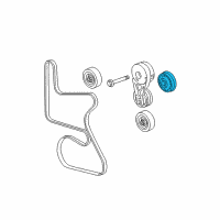 OEM 2010 Saturn Vue Serpentine Idler Pulley Diagram - 12581701