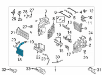 OEM 2021 Hyundai Santa Fe Core & Seal Assembly-Heater Diagram - 97138-P2000