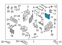 OEM Hyundai Santa Fe EVAPORATOR Unit Diagram - 97139-S1AA0