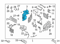 OEM 2021 Hyundai Santa Fe Case-Heater, LH Diagram - 97134-P4200