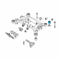 OEM 2018 BMW X3 Rubber Mounting Rear Diagram - 33-30-6-868-509