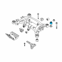 OEM BMW X4 Rubber Mounting Rear Diagram - 33-30-6-868-509