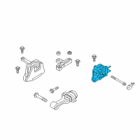 OEM 2020 Hyundai Elantra Transmission Mounting Bracket Assembly Diagram - 21830-F2600