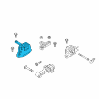 OEM 2017 Hyundai Elantra Engine Mounting Bracket Assembly Diagram - 21810-F2000