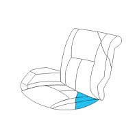 OEM Chrysler Concorde Seat Cushion Pad Diagram - RA041AZAA