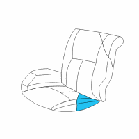 OEM 1998 Chrysler Concorde Seat Cushion Pad Diagram - RA041AZAA