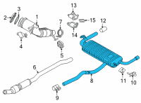 OEM BMW 228i xDrive Gran Coupe Rear Exhaust Flap Muffler Diagram - 18-30-8-627-271