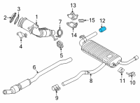 OEM 2022 BMW 228i xDrive Gran Coupe TAILPIPE TIP, BLACK CHROME Diagram - 18-30-9-489-053