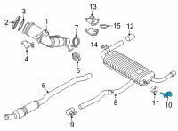 OEM 2021 BMW M235i xDrive Gran Coupe Holder, Exhaust System Diagram - 18-30-8-617-370