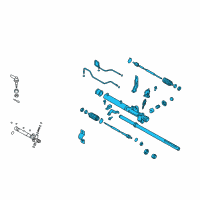 OEM 2006 Hyundai Elantra Gear & Linkage Assembly-Power Steering Diagram - 57700-2D000