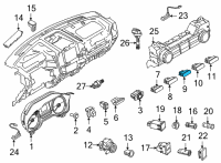 OEM 2021 Ford F-150 SWITCH ASY Diagram - ML3Z-13D730-CB