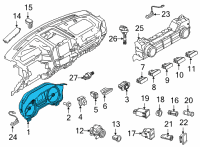 OEM 2021 Ford F-150 INSTRUMENT CLUSTER Diagram - ML3Z-10849-A