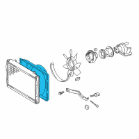 OEM 2000 Toyota 4Runner Shroud Diagram - 16711-07030