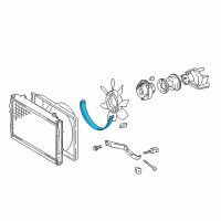 OEM Toyota Tacoma Shroud Diagram - 16711-0C011