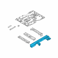 OEM 2008 Hyundai Entourage Member Assembly-Front Floor Side, LH Diagram - 65210-4D010