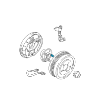 OEM Ford Taurus Wheel Stud Diagram - F8DZ1107BA