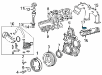 OEM 2018 GMC Sierra 3500 HD Manifold Gasket Diagram - 12642410