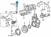 OEM Chevrolet Silverado Filler Cap Diagram - 12677347