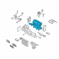 OEM 2012 BMW X5 Empty Housing For Heater/Air Condit.Unit Diagram - 64-11-9-127-180