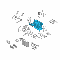 OEM 2009 BMW X5 Empty Housing For Heater/Air Condit.Unit Diagram - 64-11-9-127-180