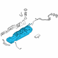OEM 2017 Nissan Quest Fuel Tank Assembly Diagram - 17202-3JW0A