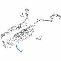 OEM 2011 Nissan Quest Band-Fuel Tank, Mounting Diagram - 17408-1JA0A
