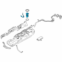 OEM 2015 Nissan Quest Electric In Tank Fuel Pump Diagram - 17040-1JA3A