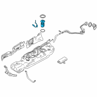 OEM 2016 Nissan Quest Electric In Tank Fuel Pump Diagram - 17040-1JA3A