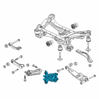 OEM Chrysler Knuckle-Rear Diagram - 68200070AD