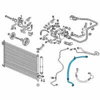 OEM Acura ILX Hose, Suction Diagram - 80312-TX8-A01